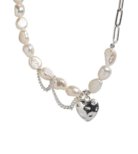 Asymmetry Chain Pearls Necklace - Idealic life