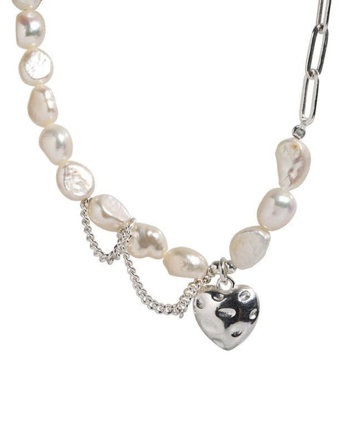 Load image into Gallery viewer, Asymmetry Chain Pearls Necklace - Idealic life
