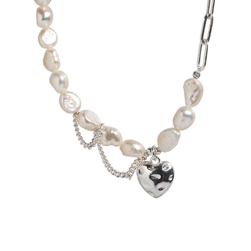 Asymmetry Chain Pearls Necklace - Idealic life