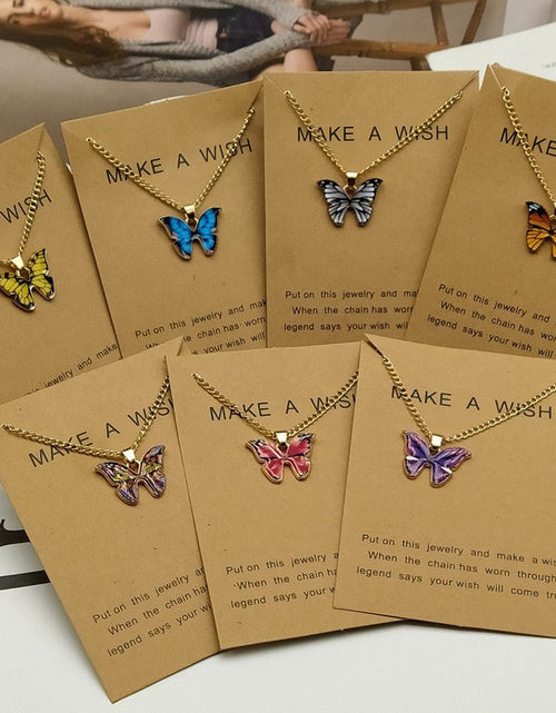 Load image into Gallery viewer, Butterfly Pendant Necklace - Idealic life
