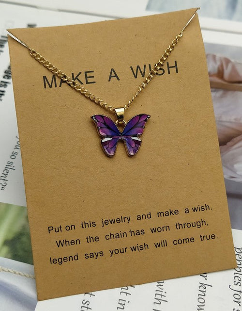 Load image into Gallery viewer, Butterfly Pendant Necklace - Idealic life
