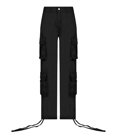 Cargo Solid Baggy Pants - Idealic life