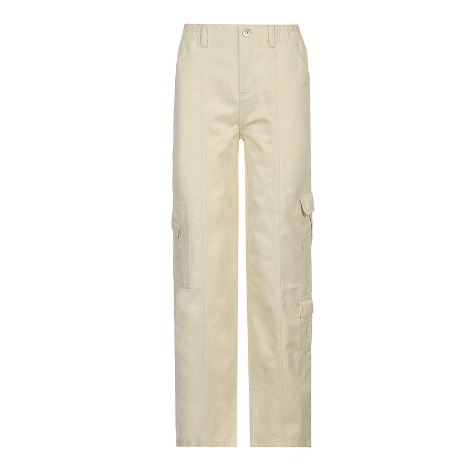 Cargo Solid Baggy Pants - Idealic life