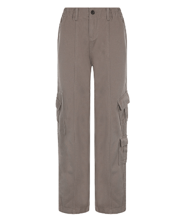 Cargo Solid Baggy Pants - Idealic life