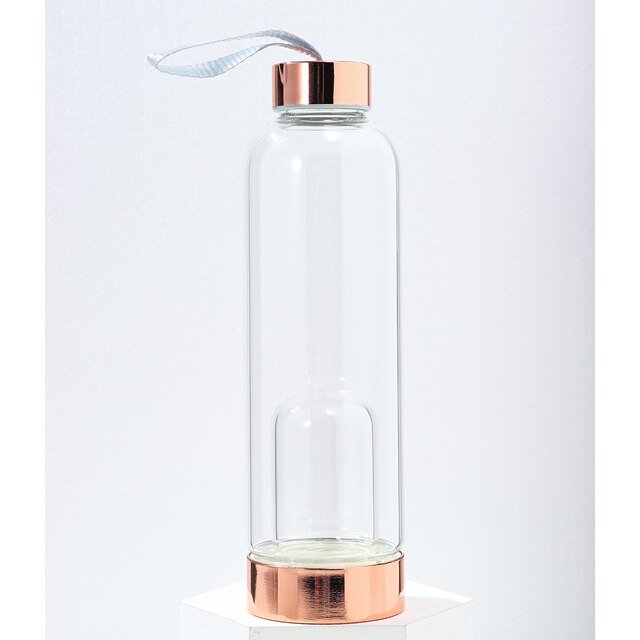 Crystal Glass Water Bottle - Idealic life