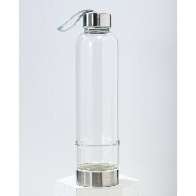 Crystal Glass Water Bottle - Idealic life