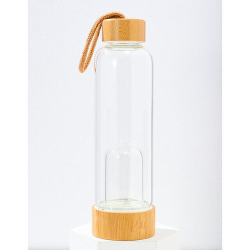 Load image into Gallery viewer, Crystal Glass Water Bottle - Idealic life
