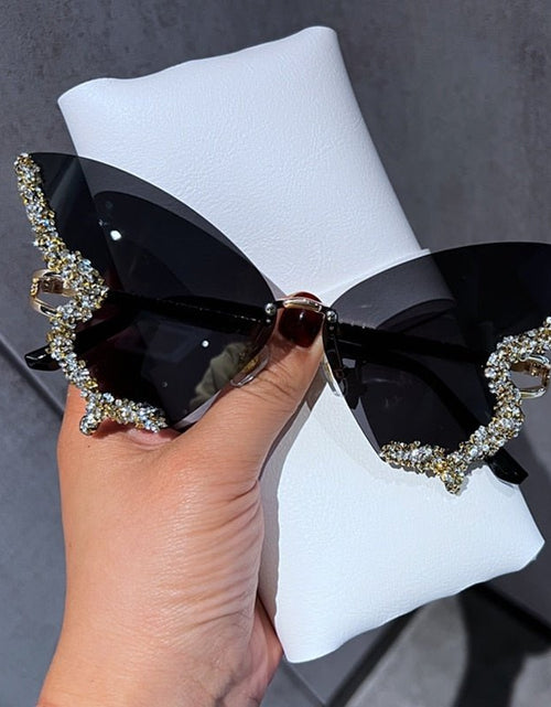 Load image into Gallery viewer, Diamond Butterfly Sunglasses - Idealic life
