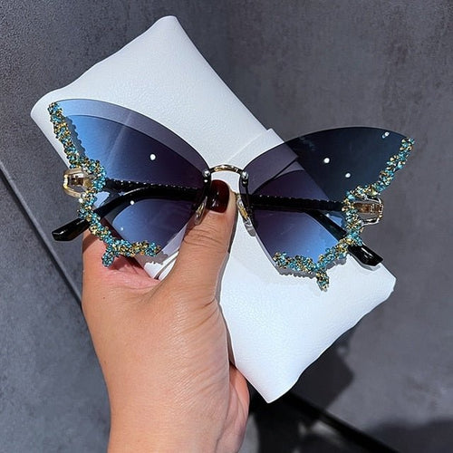 Load image into Gallery viewer, Diamond Butterfly Sunglasses - Idealic life
