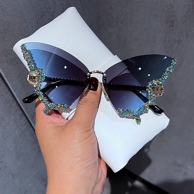 Diamond Butterfly Sunglasses - Idealic life