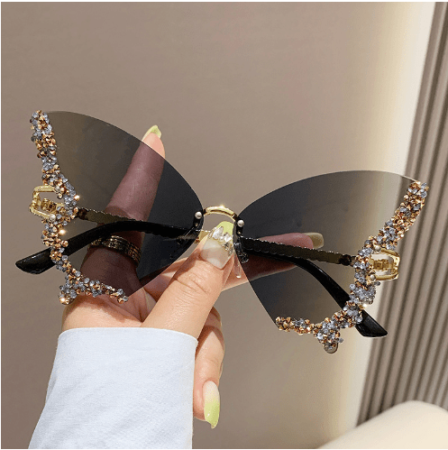 Load image into Gallery viewer, Diamond Butterfly Sunglasses - Idealic life
