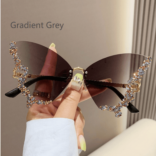 Load image into Gallery viewer, Diamond Butterfly Sunglasses - Idealic life
