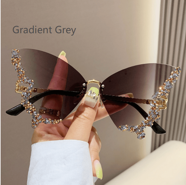 Diamond Butterfly Sunglasses - Idealic life