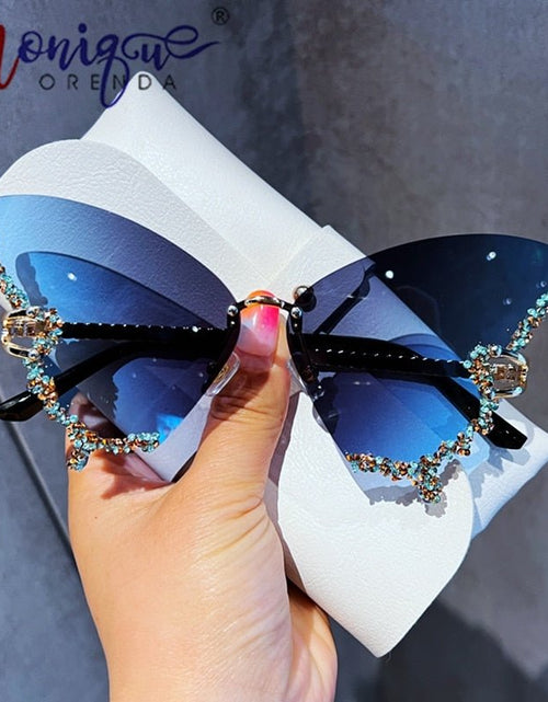 Load image into Gallery viewer, Diamond Butterfly Sunglasses - Idealic life
