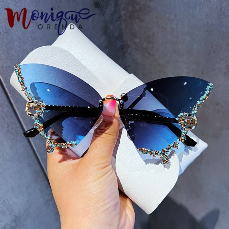 Diamond Butterfly Sunglasses - Idealic life