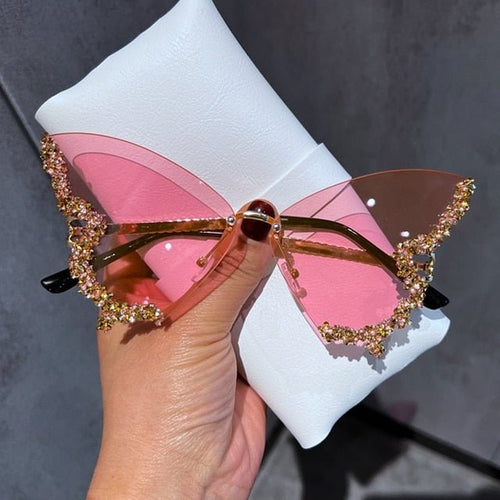 Load image into Gallery viewer, Diamond Butterfly Sunglasses - Idealic life
