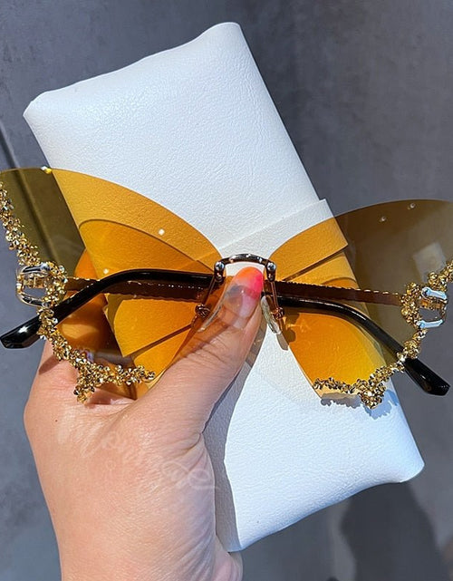 Load image into Gallery viewer, Diamond Butterfly Sunglasses - Idealic life
