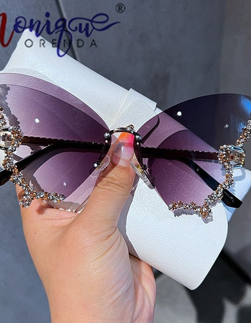 Load image into Gallery viewer, Diamond Butterfly Sunglasses - Idealic life
