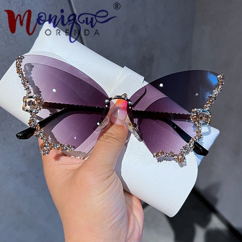 Diamond Butterfly Sunglasses - Idealic life