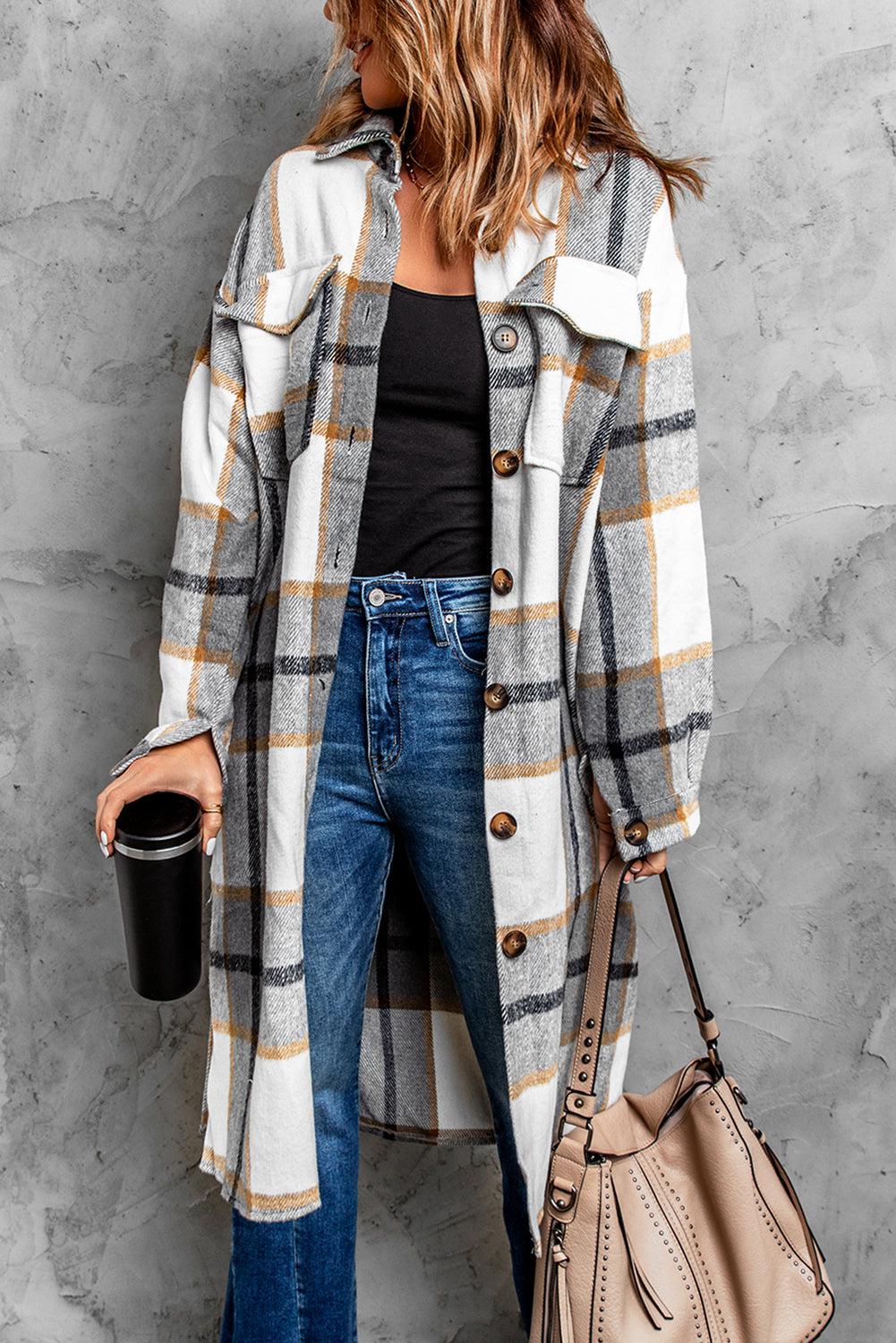 Dropped Shoulder Duster Coat - Idealic life