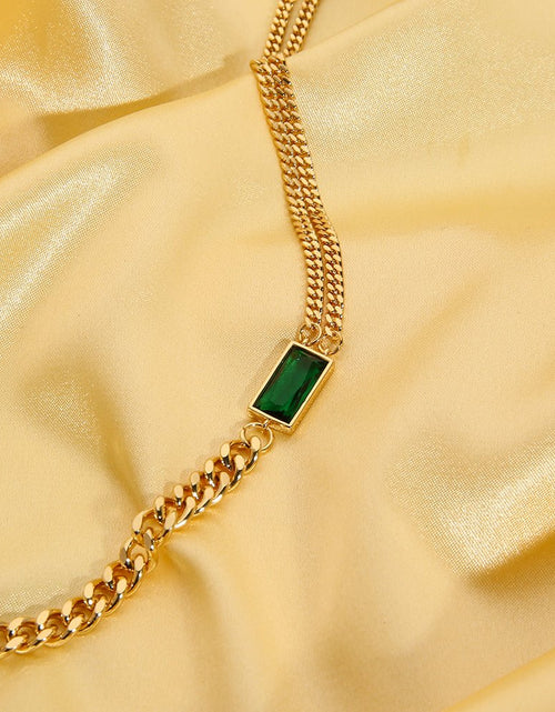 Load image into Gallery viewer, Green Stone Necklace - Idealic life
