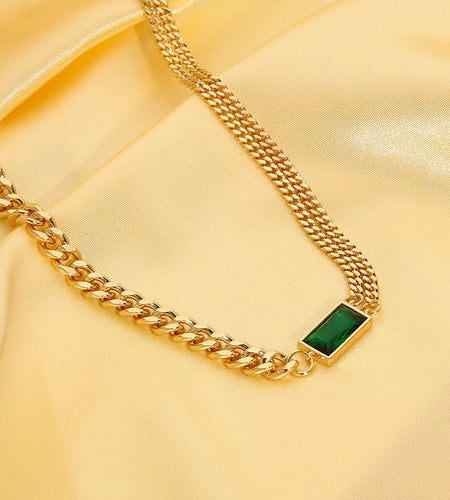 Green Stone Necklace - Idealic life