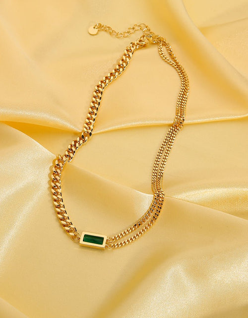 Load image into Gallery viewer, Green Stone Necklace - Idealic life
