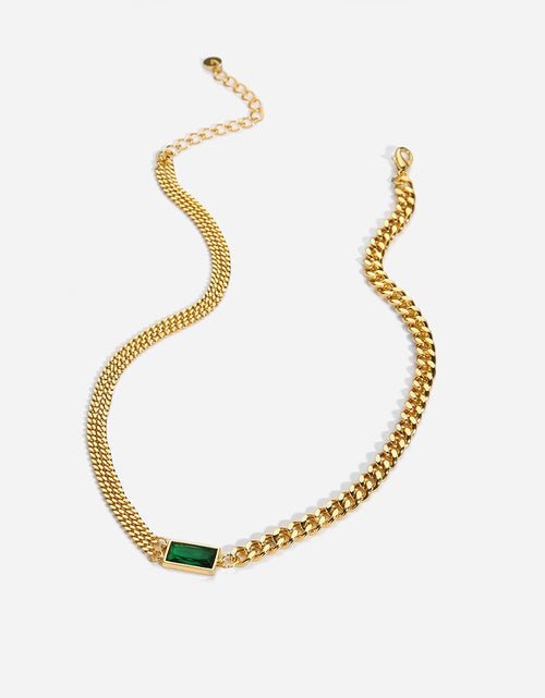 Load image into Gallery viewer, Green Stone Necklace - Idealic life
