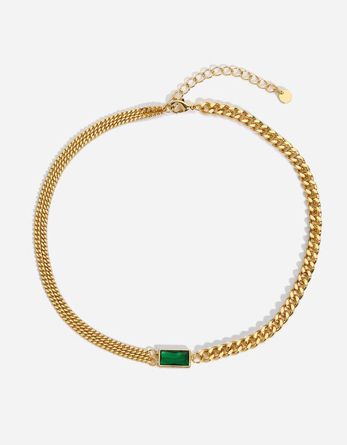 Load image into Gallery viewer, Green Stone Necklace - Idealic life
