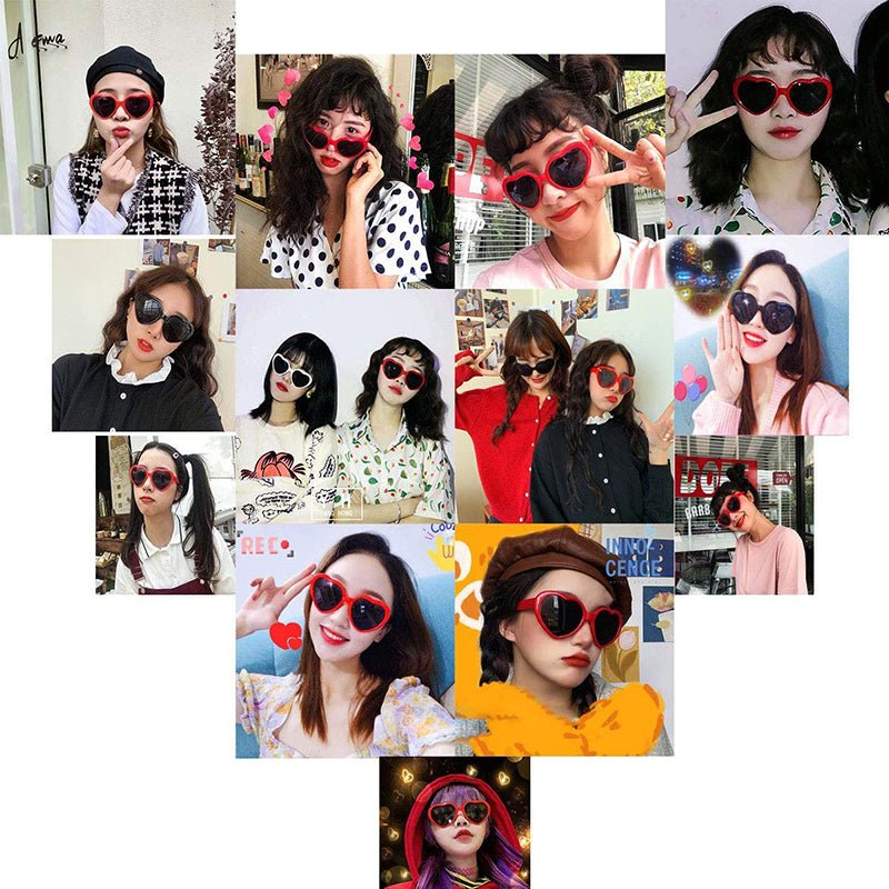 Heart Shaped Sunglasses - Idealic life