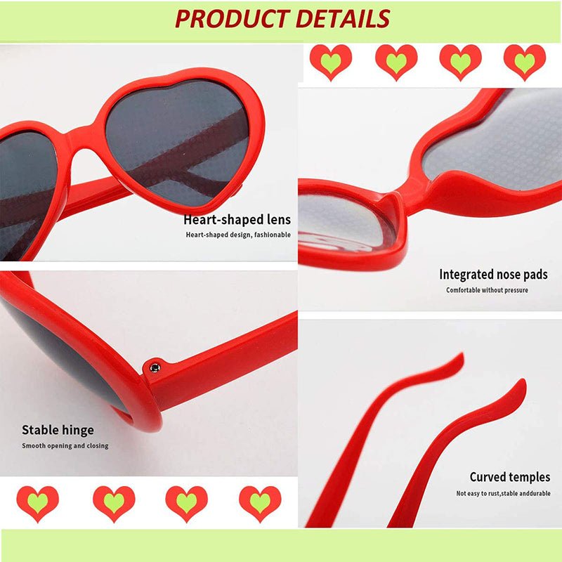 Heart Shaped Sunglasses - Idealic life