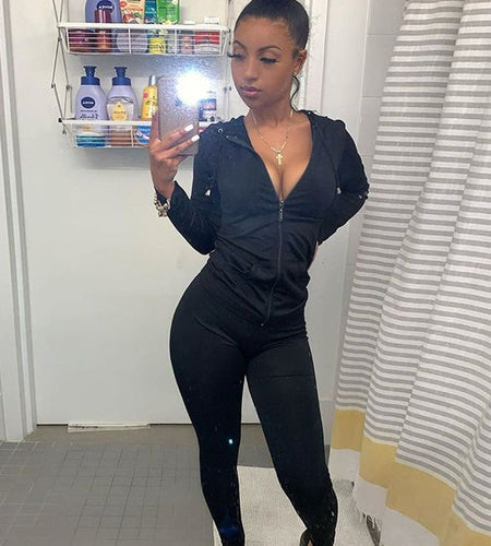 Hooded Tops and Sporty Leggings - Idealic life