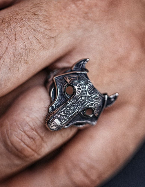 Load image into Gallery viewer, Men&#39;s Viking Ring - Idealic life
