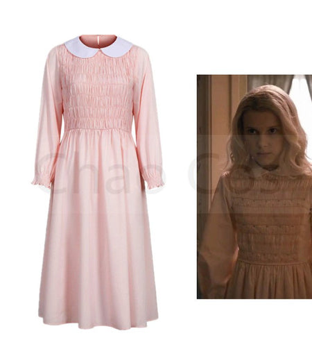 Movie Stranger Things Eleven Cosplay Costumes - Idealic life