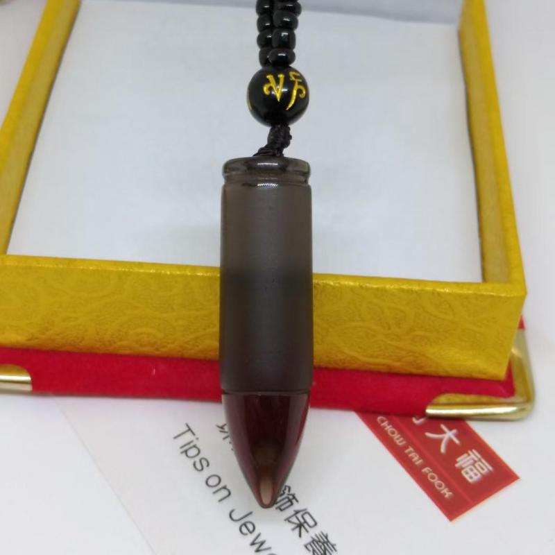 Obsidian-Bullet Pendant Necklace - Idealic life