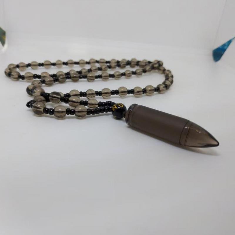 Obsidian-Bullet Pendant Necklace - Idealic life