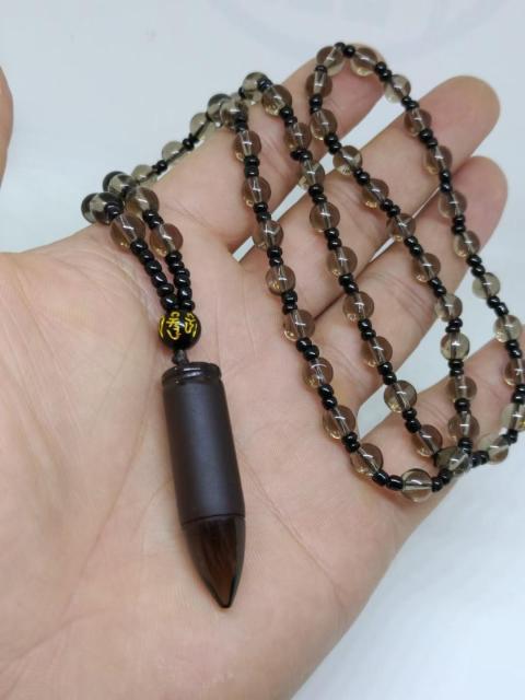 Load image into Gallery viewer, Obsidian-Bullet Pendant Necklace - Idealic life
