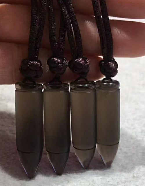 Load image into Gallery viewer, Obsidian-Bullet Pendant Necklace - Idealic life
