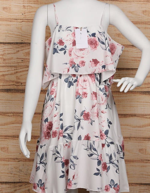 Load image into Gallery viewer, Off Shoulder Floral Mini Dress - Idealic life
