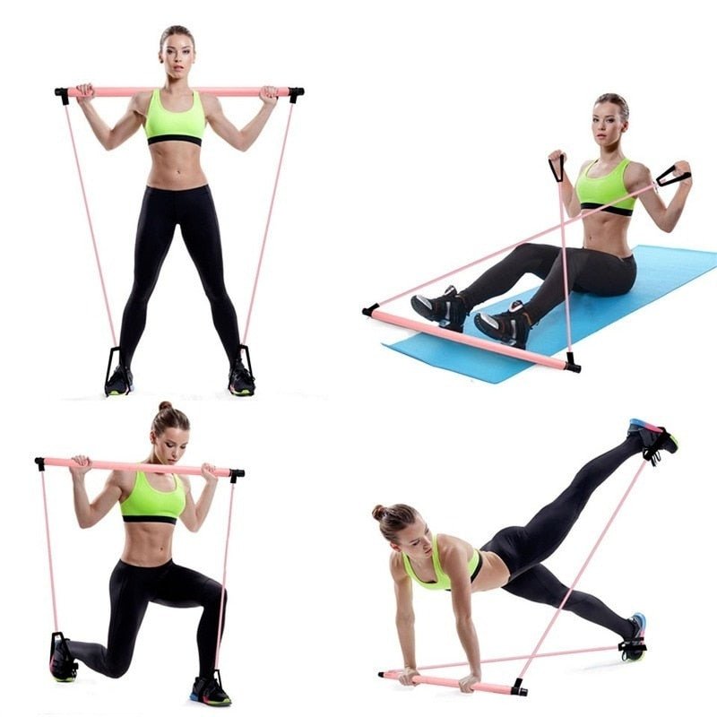 Portable Pilates Bar and Resistance Band - Idealic life