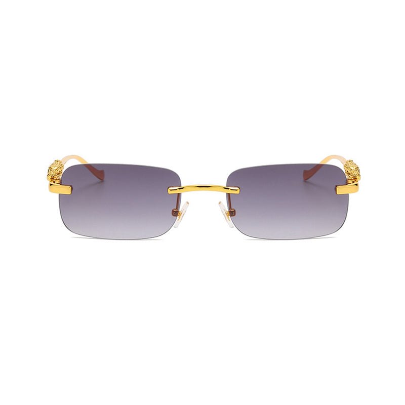 Square Rimless Shades Rimless Square fashionable Sunglasses stylish and chic – Idealiclife L.L.C.