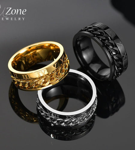 Roman Numbers Spinner Rings - Idealic life