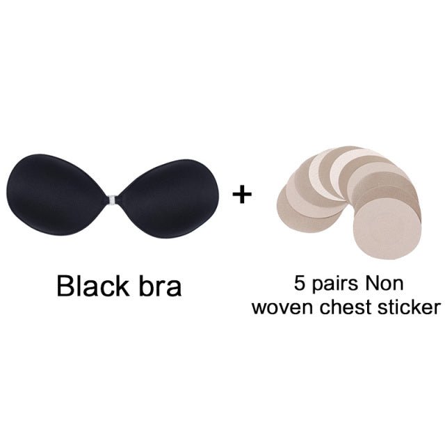 Self-Adhesive Silicone Backless Strapless Bra - Idealic life