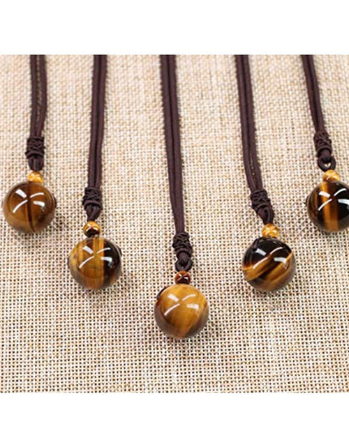 Load image into Gallery viewer, Tiger Eye Stone Pendant Necklace - Idealic life
