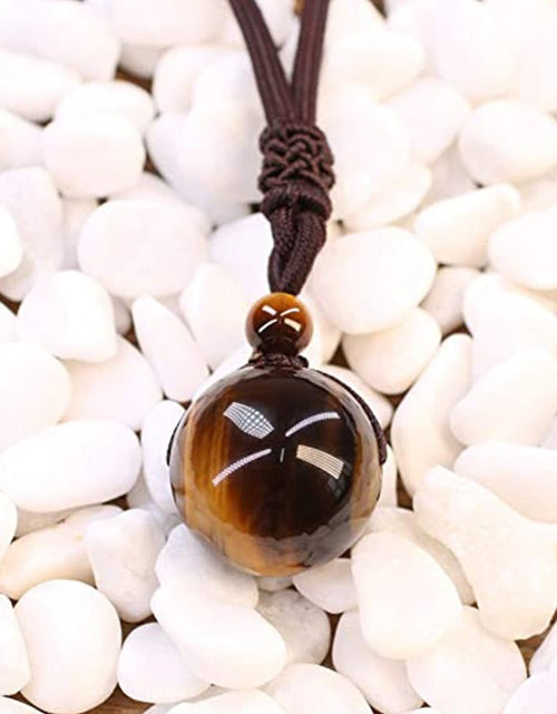 Load image into Gallery viewer, Tiger Eye Stone Pendant Necklace - Idealic life
