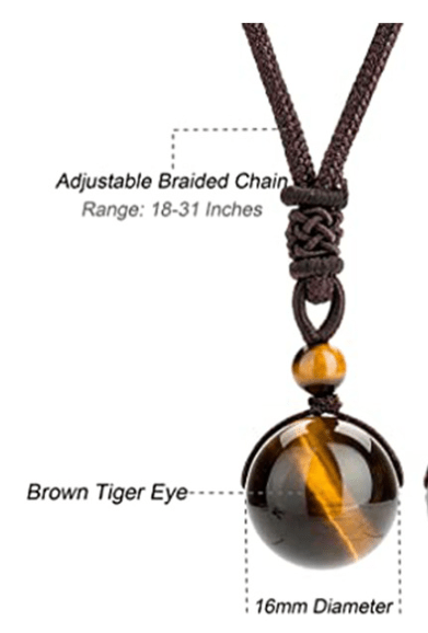 Load image into Gallery viewer, Tiger Eye Stone Pendant Necklace - Idealic life
