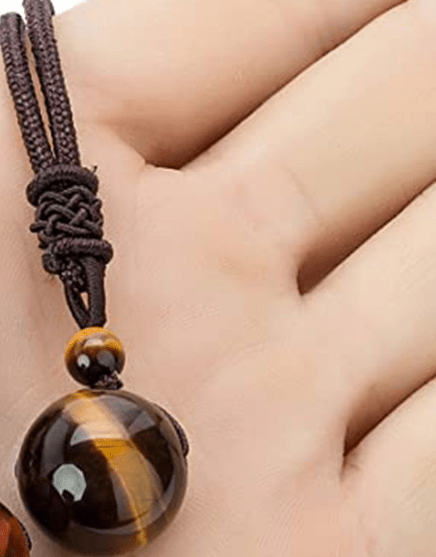 Load image into Gallery viewer, Tiger Eye Stone Pendant Necklace - Idealic life
