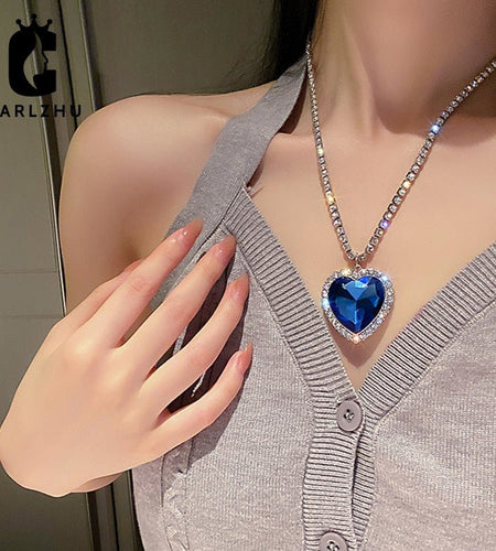 Titanic Heart Of Ocean Necklace - Idealic life