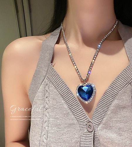 Titanic Heart Of Ocean Necklace - Idealic life