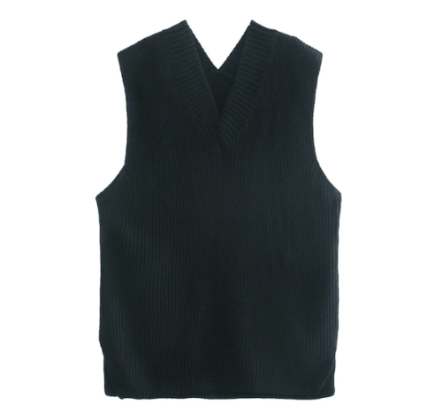 Load image into Gallery viewer, V-neck Knitted Sleeveless Vest - Idealic life
